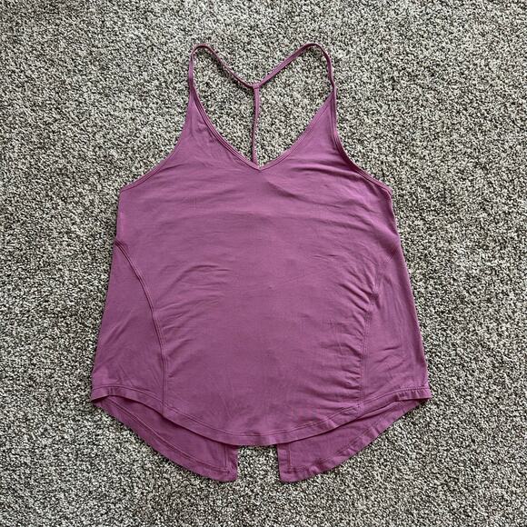 Lululemon mauve purple sleeveless tie back spaghetti strap tank top - Picture 6 of 9